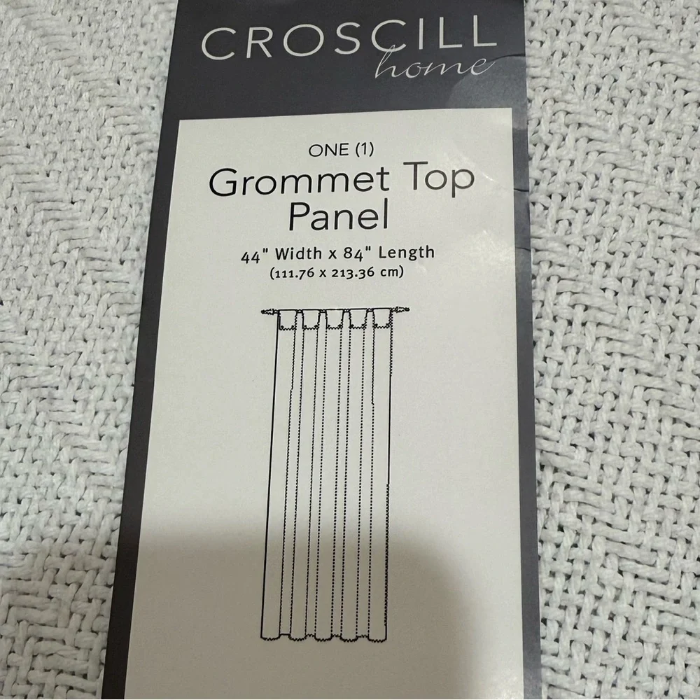 NEW Croscill Potomac Stripe Grommet Top Panel in Red and Tan 💯% Cotton